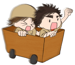 "Eri & Yu"s adventure Day sticker #650463