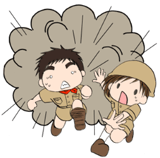 "Eri & Yu"s adventure Day sticker #650464