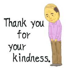 Mr. Sato is a gentleman.(English ver.) sticker #650605