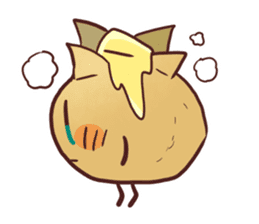 Popular character potato butter in Japan sticker #651228