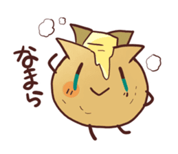 Popular character potato butter in Japan sticker #651230
