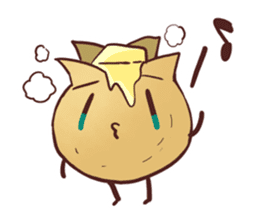Popular character potato butter in Japan sticker #651235