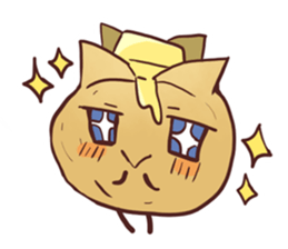 Popular character potato butter in Japan sticker #651236