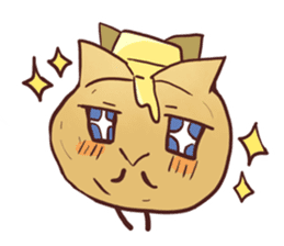 Popular character potato butter in Japan sticker #651236