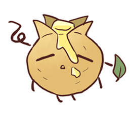 Popular character potato butter in Japan sticker #651238