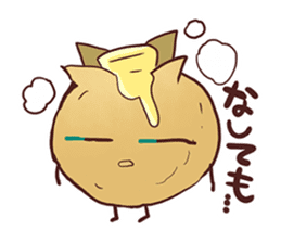 Popular character potato butter in Japan sticker #651240