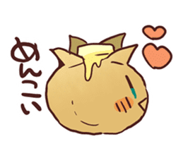 Popular character potato butter in Japan sticker #651243