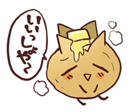 Popular character potato butter in Japan sticker #651244