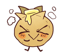 Popular character potato butter in Japan sticker #651245