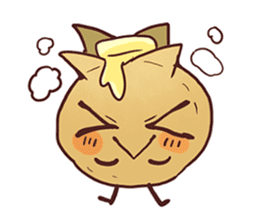 Popular character potato butter in Japan sticker #651245