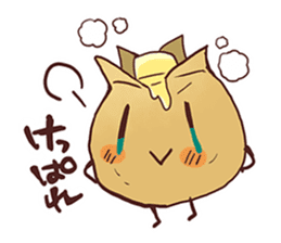 Popular character potato butter in Japan sticker #651247