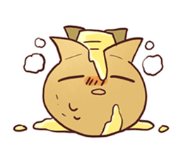 Popular character potato butter in Japan sticker #651251