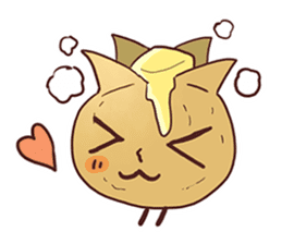 Popular character potato butter in Japan sticker #651253