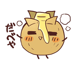 Popular character potato butter in Japan sticker #651255
