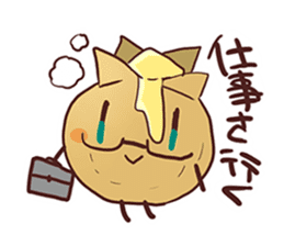 Popular character potato butter in Japan sticker #651257