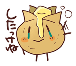 Popular character potato butter in Japan sticker #651258