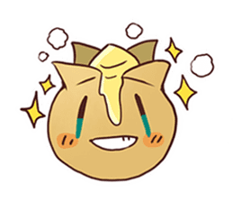 Popular character potato butter in Japan sticker #651261