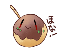 Popular food of Japanese takoyaki sticker #652029