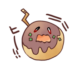 Popular food of Japanese takoyaki sticker #652030
