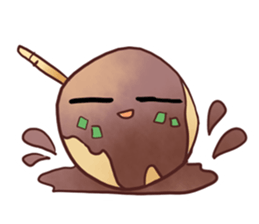 Popular food of Japanese takoyaki sticker #652037