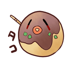 Popular food of Japanese takoyaki sticker #652044