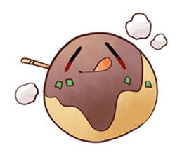 Popular food of Japanese takoyaki sticker #652054
