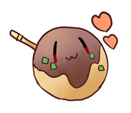 Popular food of Japanese takoyaki sticker #652055