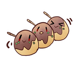 Popular food of Japanese takoyaki sticker #652056