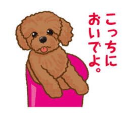 Toy poodles will heal(Japanese) sticker #652427