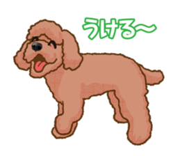 Toy poodles will heal(Japanese) sticker #652440