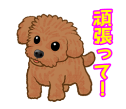 Toy poodles will heal(Japanese) sticker #652451
