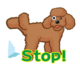 Toy poodles will heal(Japanese) sticker #652459