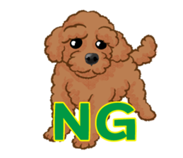 Toy poodles will heal(Japanese) sticker #652462