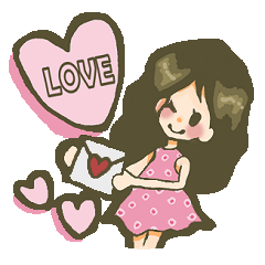 The girl who is in love