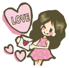 The girl who is in love sticker #652508