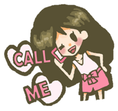 The girl who is in love sticker #652517