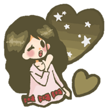 The girl who is in love sticker #652543