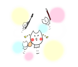 3-second cats and friends ! sticker #652658