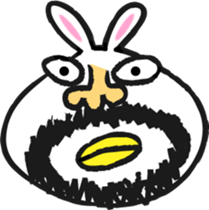 Cute rabbit sticker #652673