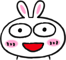 Cute rabbit sticker #652682