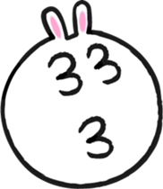 Cute rabbit sticker #652685