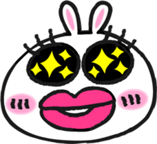 Cute rabbit sticker #652686