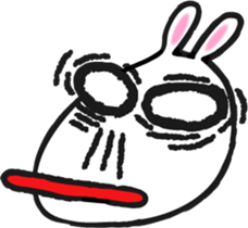 Cute rabbit sticker #652693