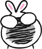 Cute rabbit sticker #652697