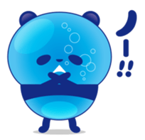 Panda water sticker #652727