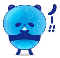 Panda water sticker #652727