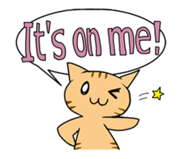 english cat sticker #653103