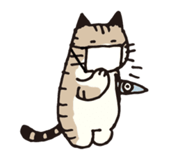 Pouch the cat 3 sticker #653140