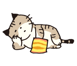 Pouch the cat 3 sticker #653145