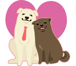 The married dog sticker #653261